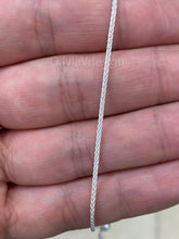 Spiga Sterling Silver Necklace, 1.3mm Sterling Silver Spiga Wheat  Necklace, Men's Chain, Flexible Wheat Chain, Silver Necklace